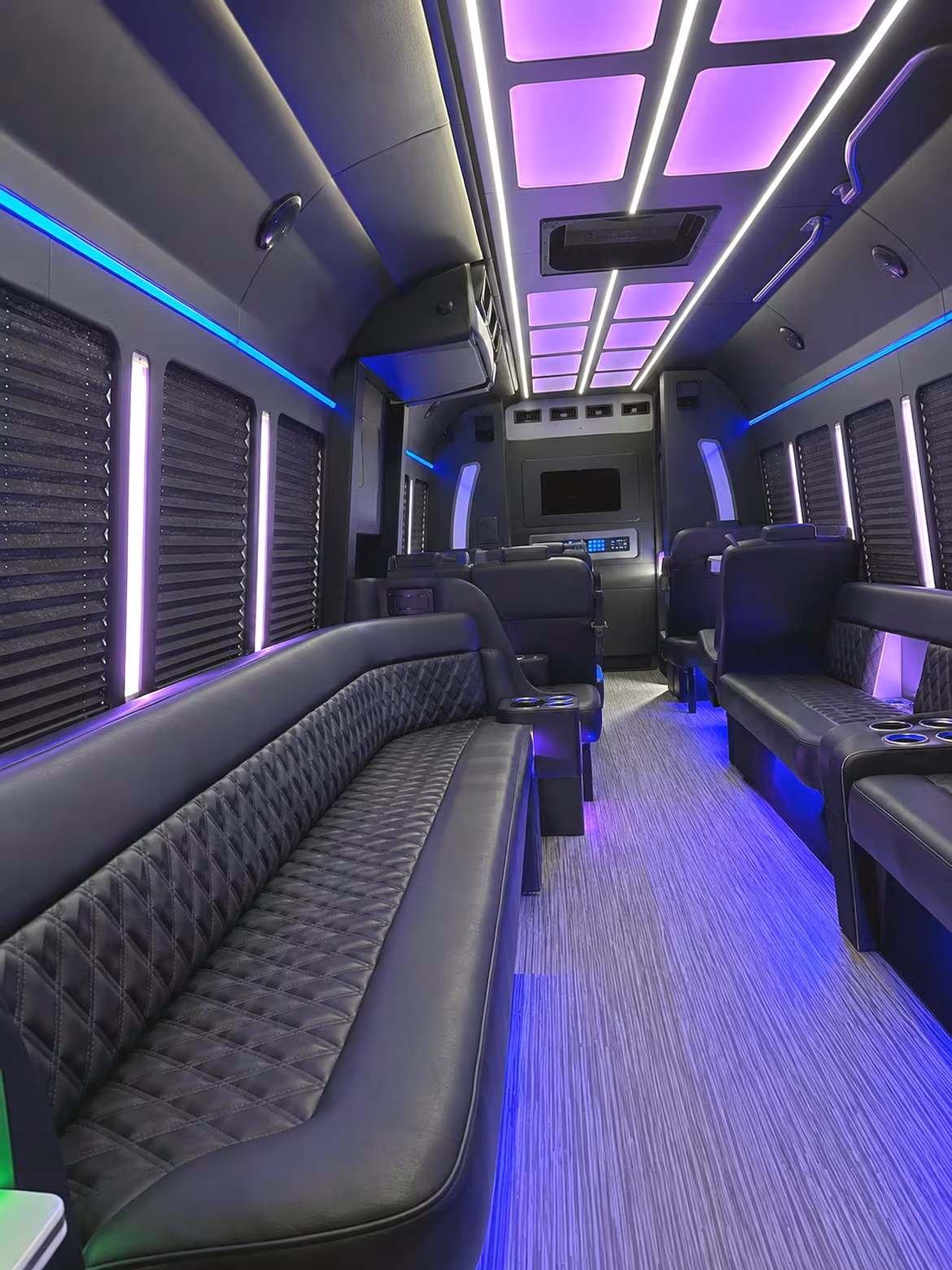 Aurora Bachelor & Bachelorette Transportation onboard seating