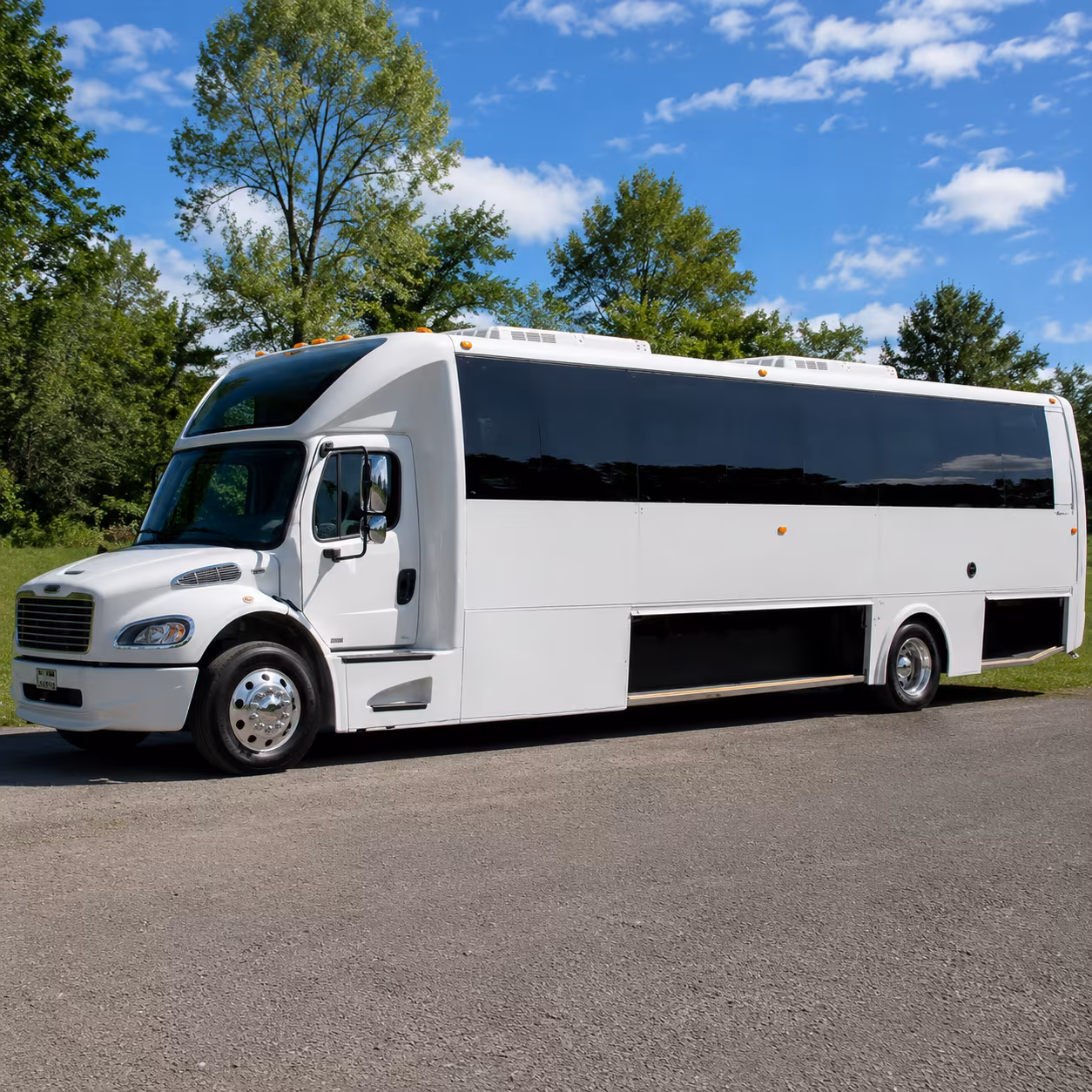 Aurora Concert & Music Festival Transportation party bus exterior
