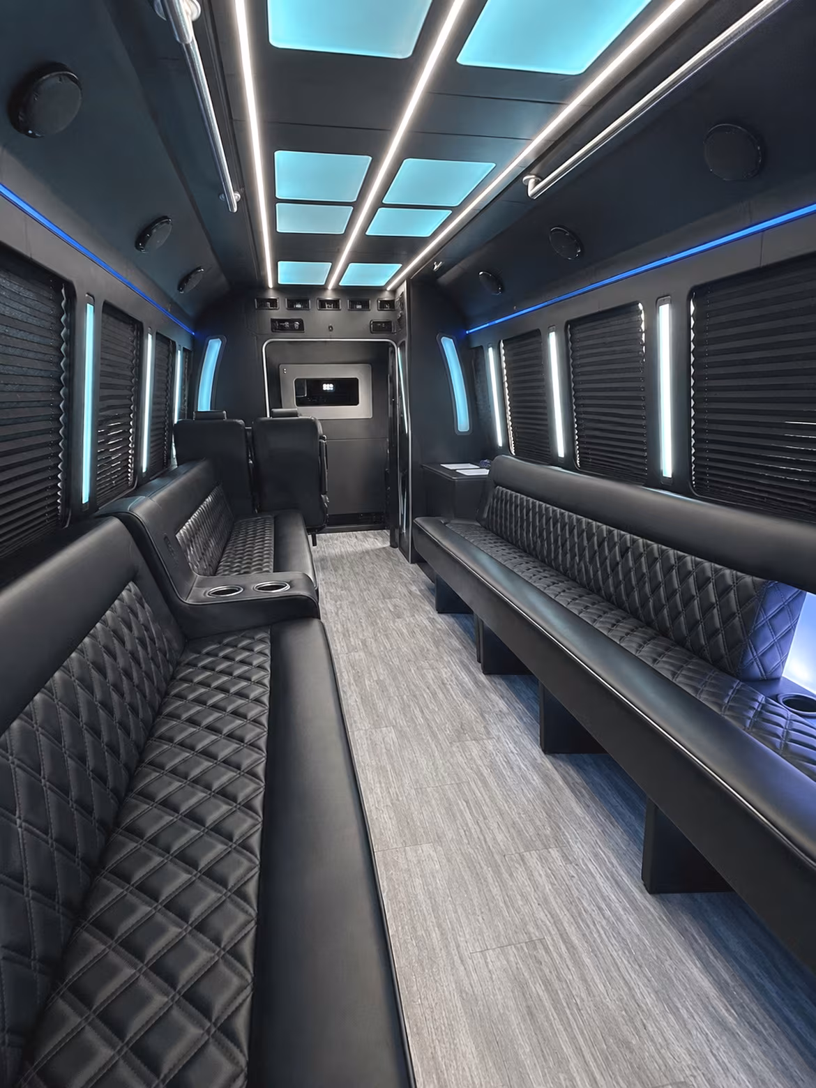 Aurora Concert & Music Festival Transportation party bus interior
