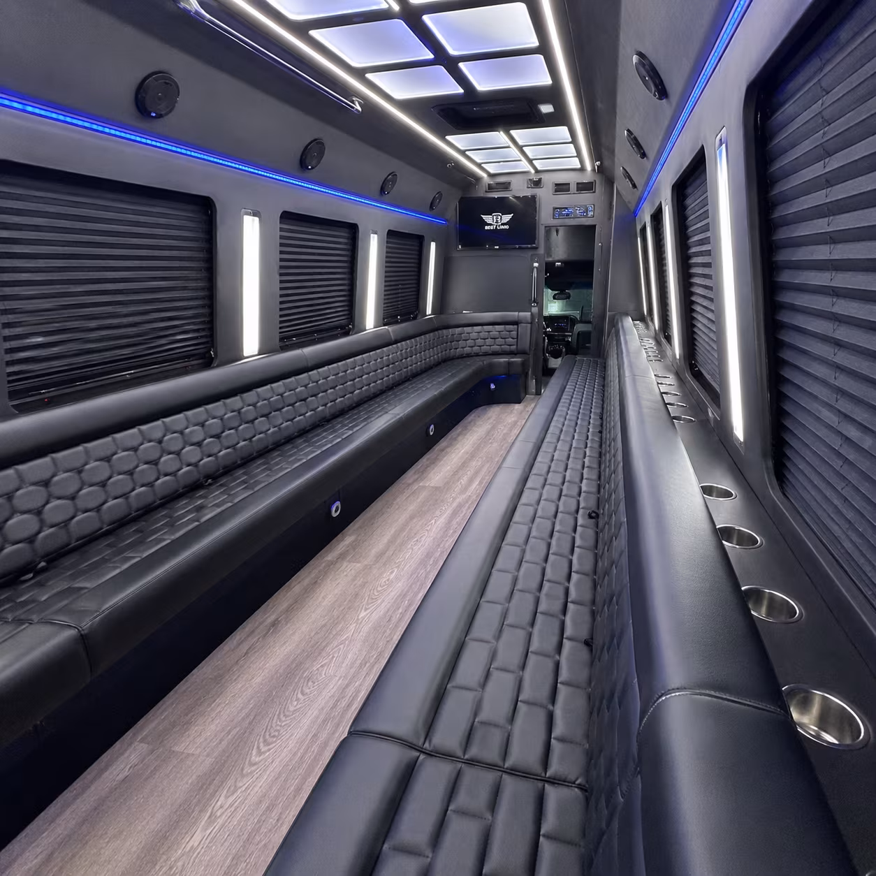 Aurora Concert & Music Festival Transportation party bus exterior