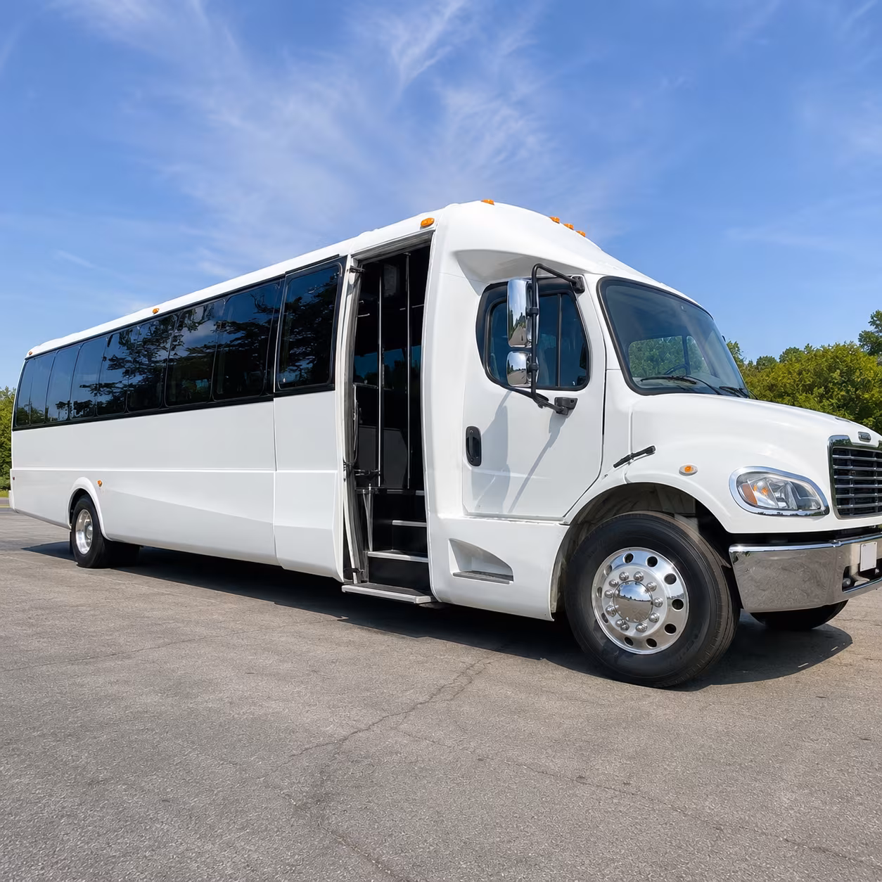 Aurora Corporate Transportation party bus exterior