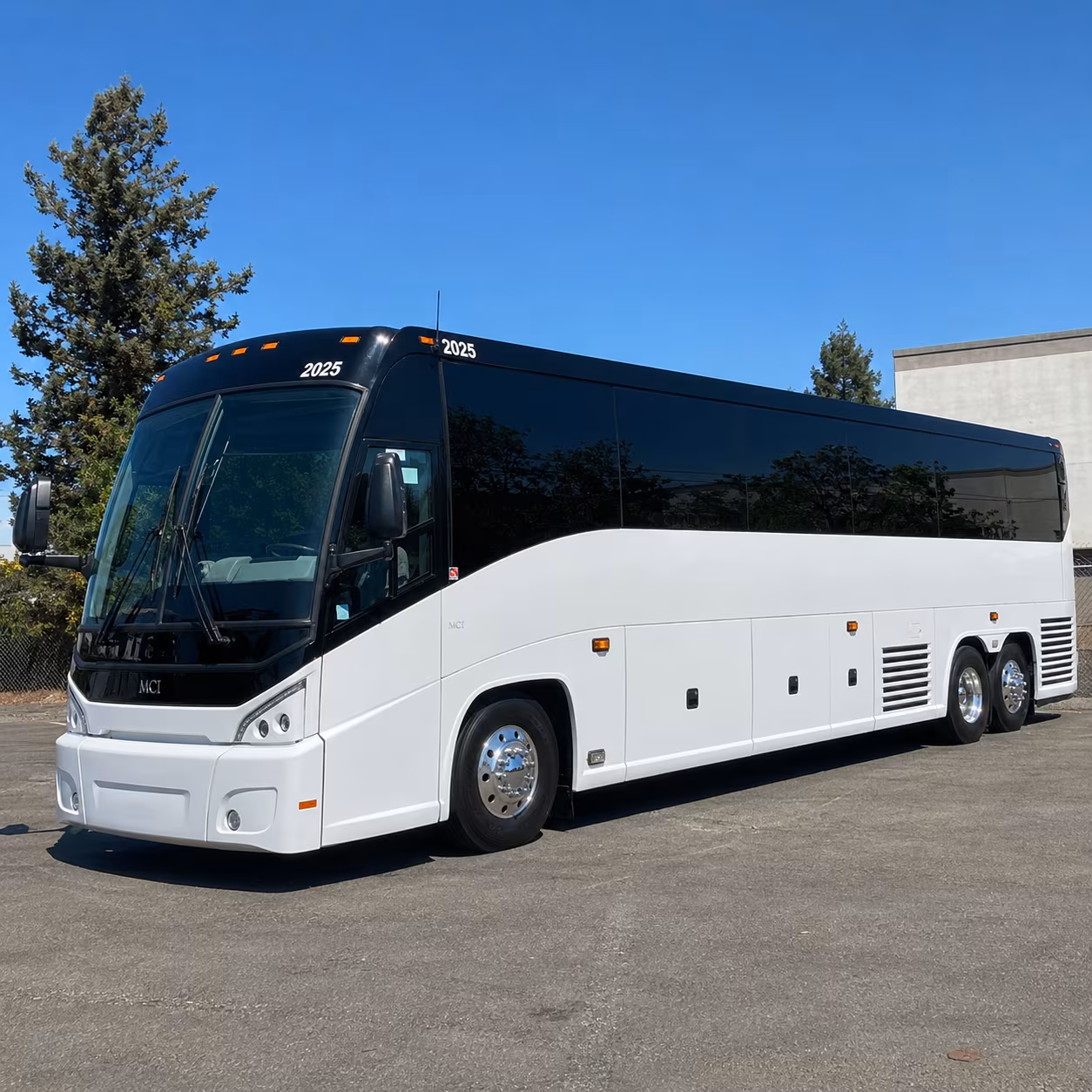 Aurora Corporate Transportation party bus exterior