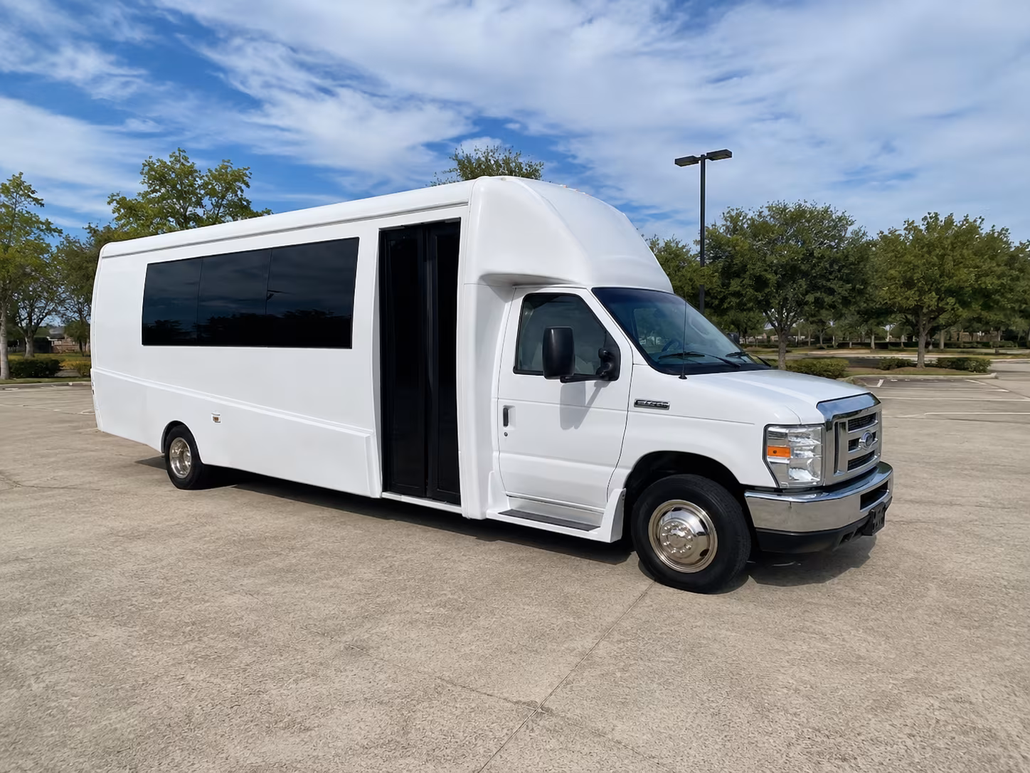 Aurora Private Event Transportation party bus exterior