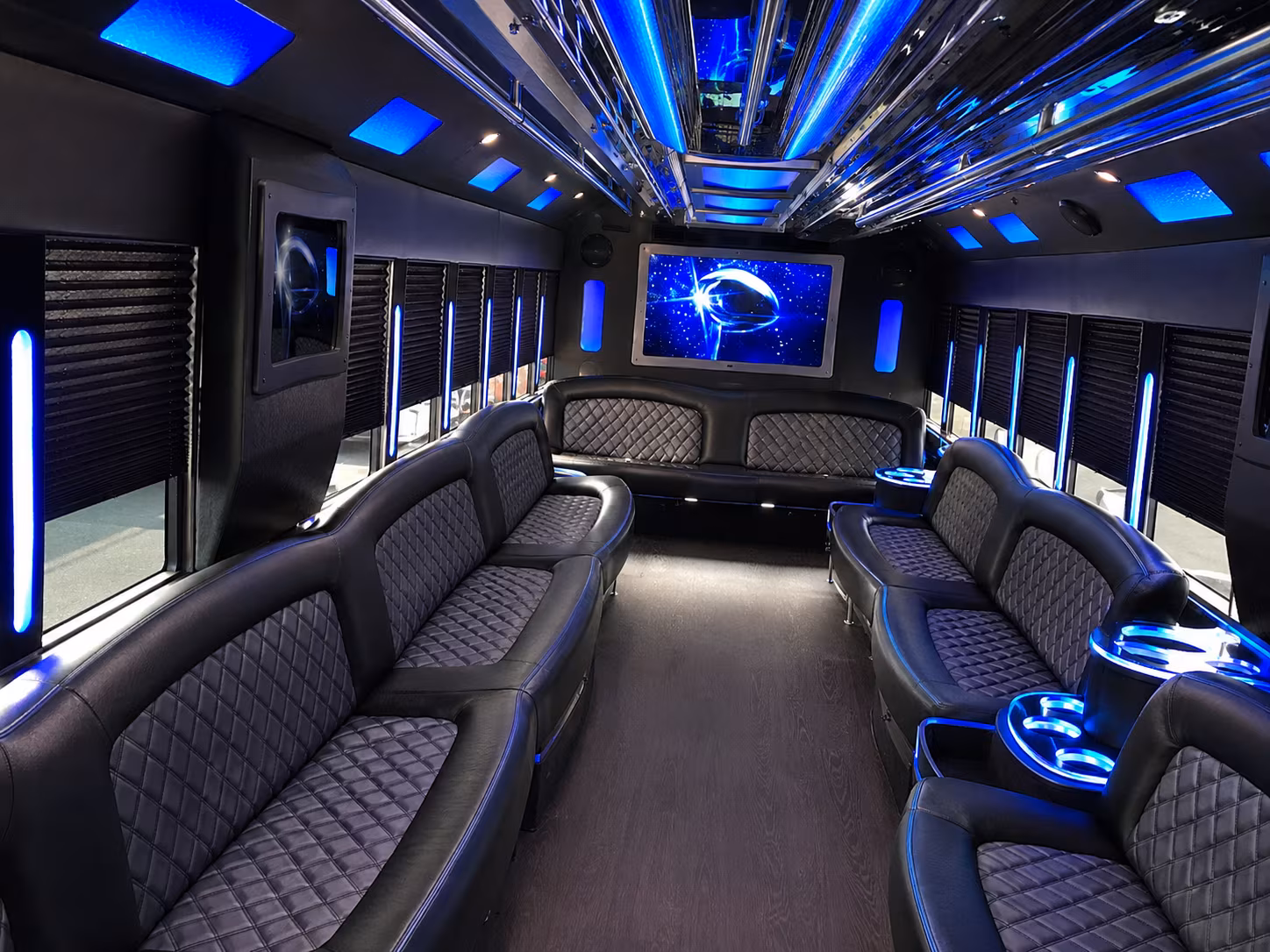Aurora Prom & Homecoming Transportation party bus exterior