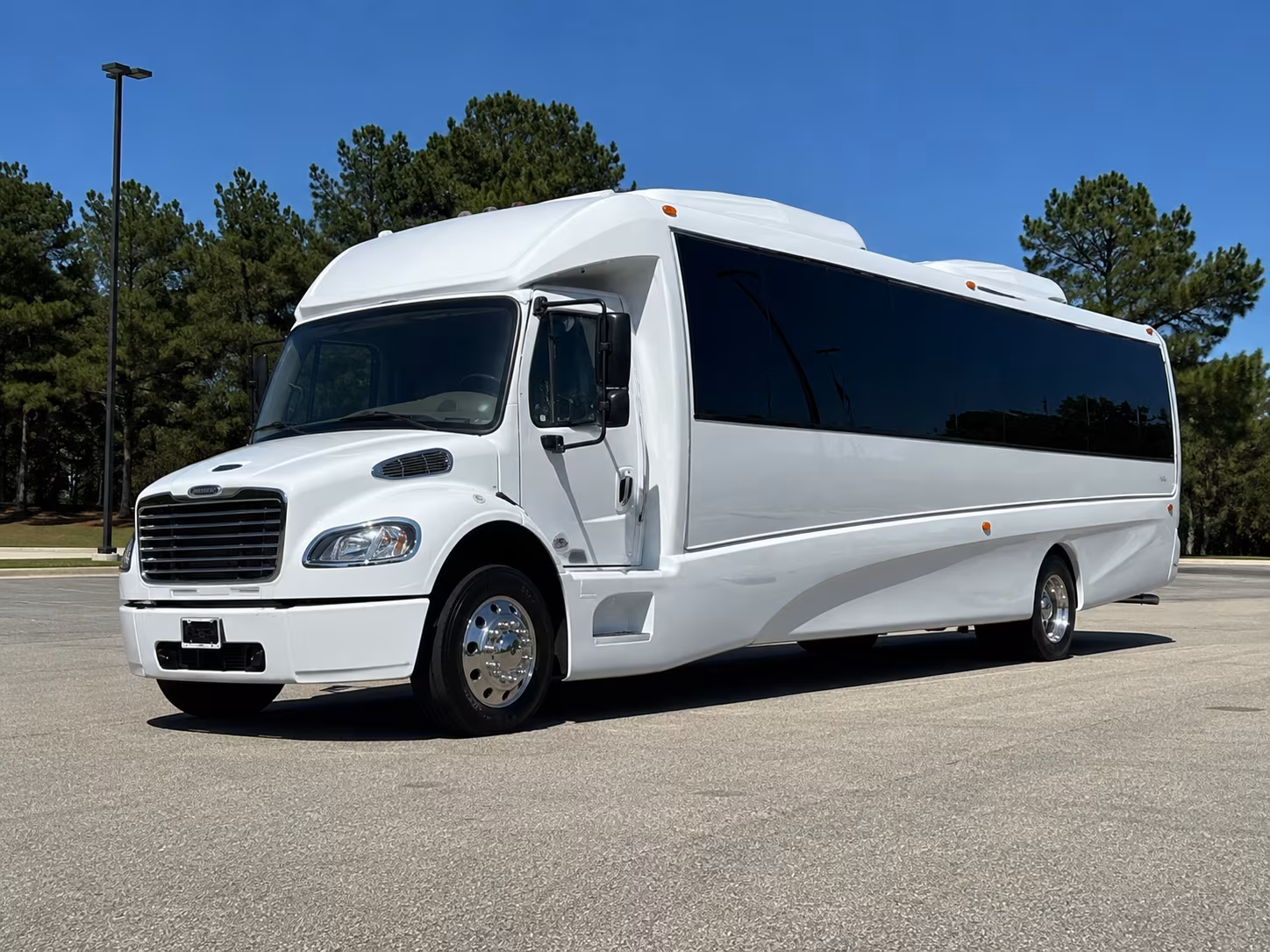 Aurora Sporting Event Transportation party bus exterior
