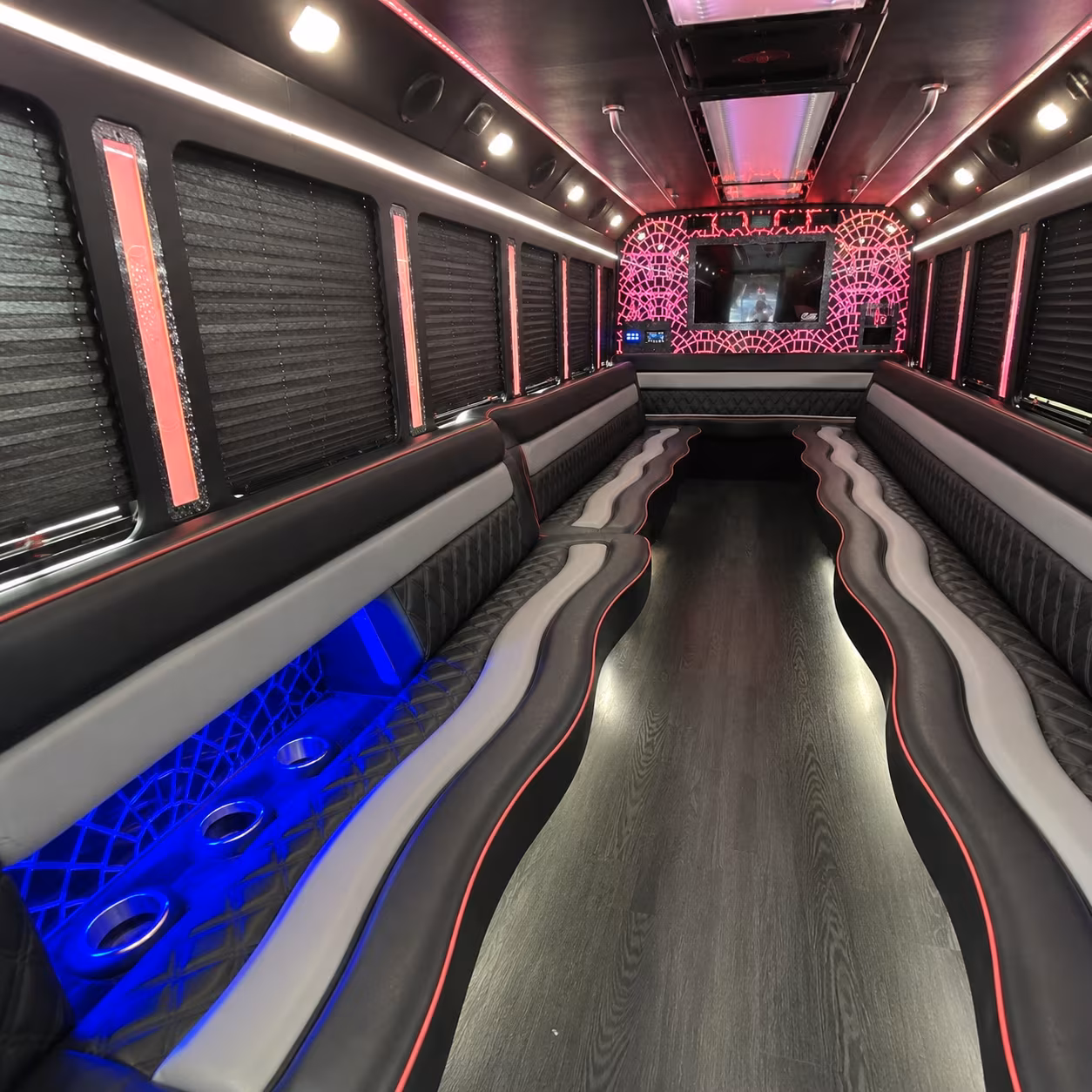 Aurora Wedding Transportation onboard seating